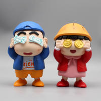 Figura De Anime Gk Tide Play Local Tyrant Crayon Shin-Chan Nohara Shinnosuke Con Maruko Adorno Modelo Regalo Para Coleccionistas - details 0