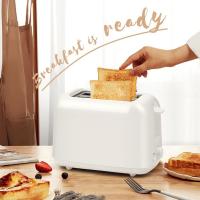 Tostadora, Sandwichera Y Desayunadora Doméstica, Tostadora Automática, 650 Vatios De Potencia, Tostado Ajustable, Ranuras Para Pan Extra Anchas, Bandeja Recogemigas Extraíble, Blanco - details 0