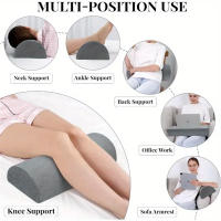 Almohada De Soporte Para Rodilla Y Tobillo En Forma De Medio Círculo Espuma De Memoria De Alta Calidad Alivio Del Dolor Lumbar Y Cuello Uso Para Masaje - details 0