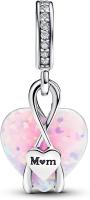 Pandora Momentos Dijes de Plata de Ley con símbolo de Infinito Y Escritura "Mamá" - details 0