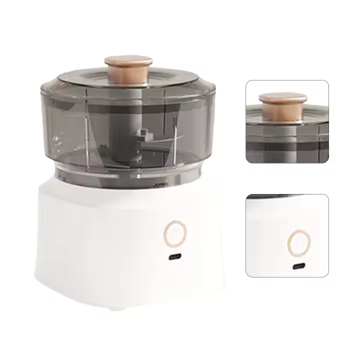 Picadora de carne Eléctrica, multicolor licuadora, inoxidable, licuadora de Comidas Segura y eficiente para Cocina, color Blanco - 1