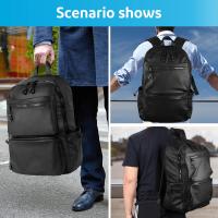 Mochila para hombre de 15,6 pulgadas, mochila de viaje, bolso informal para computadora, bolso escolar para estudiantes de tendencia de moda de estilo coreano, bolso para computadora - details 1