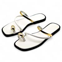 Calzados soraia, Sandalias Planas de Mujer con anillo dorado y Detalles Metálicos, Estilo Minimalista con Tira Dedo, Diseño Elegante para Verano, Perfectas para Playa, Paseos o Eventos Casuales ✅ Entrega 24/72h a España (península) Playa Metal Playa Playa - details 1