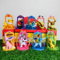 Set De 9 Figuras Pokemon Eeveelution Eevee Sylveon Espeon Glaceon Leafeon Juguete De Anime Para Cumpleaños De Niños Caja Incluida - details 1