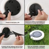 1/4PCS Luces Solares Impermeables Para Exterior Iluminación Atmosférica Luz De Pared Lámpara De Jardín Para Decoración De Balcones Y Jardines - details 9