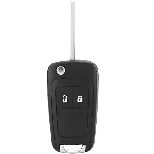Carcasa Mando Llave Del Coche 2 Botones Compatible Con Opel Negro - 1