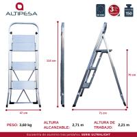 Altipesa. Escalerilla Aluminio. Serie Ultralight. - details 0