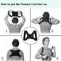 Corrector De Postura Ajustable Para Hombres Y Mujeres Soporte De Espalda Fractura Clavícula Y Espalda Almohadilla De Hombro Para Comodidad - details 3