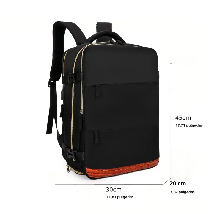 Mochara de cuero para Mujer, Morral informal de gran capacidad, de Color sólido, ideal para ir de viaje, Escolar - 1