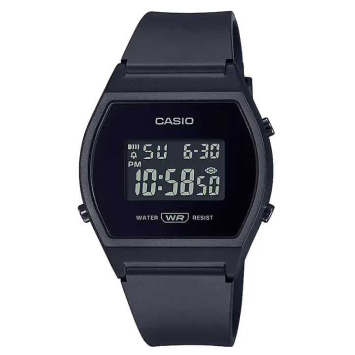 Casio Reloj LW-204-1BEF Digital Negro Resistente Al Agua Casual - 1