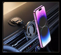 Soporte Movil Coche, Soporte magnético para teléfono de Aleación de zinc con rotación ajustable de 360 Grados-Montaje en comparación, no impermeable, compatible con Automóviles, Diseño de metal plegable Redondo - details 9