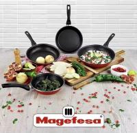 Sartén 18 ,20, 22,24,26, 28,30 y 32 cm Antiadherente Megafesa Acero Vitrificado en Rojo ,Compatible con Inducción y Lavavajillas. Diferentes tamañas para elegir. Envío desde España - details 5