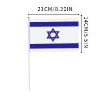 Banderas Pequeñas De Israel 14x21cm 5-50 Piezas Con Pines De Plástico Para Actividades Paralelas Deportivas Y Decoración Del Hogar - details 5
