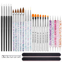 Set De Pinceles Para Arte De Uñas Con Pluma De Terapia De Luz Colorida Y Doble Punta Herramientas De Uñas Precisas - details 0