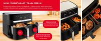Dual Easy Fry & Grill EZ905 freidora de aire Moulinex, 8,3 L de capacidad, dos cubetas, tecnología grill, menú completo para toda la familia, ahorro de energía, 8 programas preestablecidos, app Moulinex gratuita, piezas aptas para lavavajillas, 2700W, - details 2