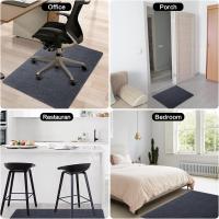 Alfombrilla para silla de oficina de 120 x 90 cm, alfombrilla antideslizante Sunfry para suelos de madera (120 x 90 cm, gris oscuro) - details 2