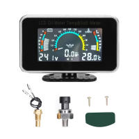Medidor Digital De Automóvil 3-en-1 LCD Para Aceite Voltaje Temperatura Del Agua Universal Para Coche Camión SUV RV 9-36V - details 8
