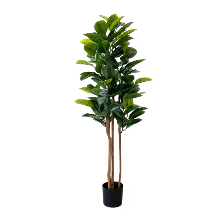 Acomoda Textil – Planta Artificial Decorativa con Macetero Elegante para Hogar, Jardín, Comercio y Oficina. Planta Sintética Resistente para Interior y Exterior Sin Cuidados. (Fycus Lyrata) - 1