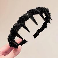 Headband De Mujer Con Borlas Cinta Para Afeitar Dientes Antideslizante Accesorio De Moda Para El Cabello Uso Casual - details 10