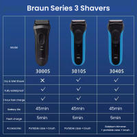 Afeitadora Eléctrica Braun Serie 3 ProSkin 3040S 3010S Para Hombres Con Recortador Recargable Universal 100-240v Afeitado Seco Y Húmedo - details 18