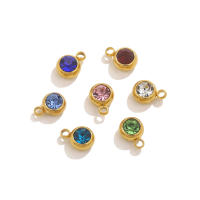 20pcs Encantos De Acero Inoxidable 6mm Para Joyería DIY Pulseras Collares Pendientes Encantos De Charms Findings Para Creación De Joyas - details 2