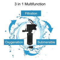 Filtro De Acuario Mini Tanque De Peces Purificador De Agua Oxigenación Filtro Suminergente 3 En 1 Para Tanque De Peces - details 1