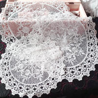 Mantelera De Encaje Con Bordado De Flores Resistente Al Calor 20/30/40cm Cojín Para Taza Decoración De Hogar Para Bodas Y Fiestas Moderno - details 9