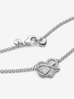 Pandora - Collar con Collar de corazón infinito brillante-Plata de Lei - details 2