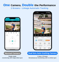 Cámara De Seguridad IP Hiseeu Wifi Con Lente Dual 4X Zoom Digital AI Detecta Humanos ONVIF Pantalla Completa 4K 8MP Exterior PTZ - details 5
