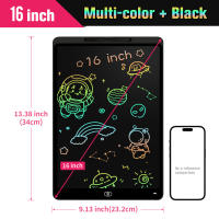Tablet De Dibujo Electrónica Para Niños 16/20 Pulgadas Pantalla Colorida Con Pantalla De Dibujo Gráfico Digital Juguete Educativo Para Escuela Y Hogar - details 9