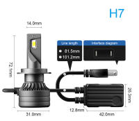 Lámparas De Faro LED Super Potentes ZTZPIE 6000K 300W Canbus EMC Para Coche Bombilla Antiniebla Universal 2pcs H1 H7 H4 H11 9005 9006 HB3 HB4 - details 9