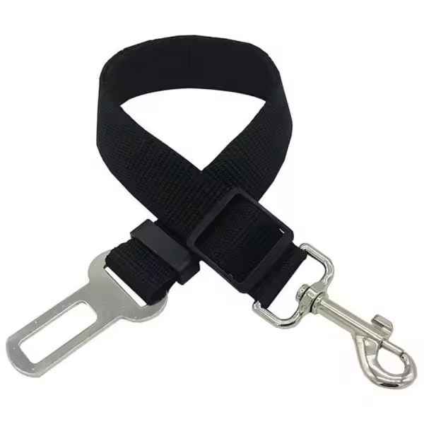 Cinturón de seuridad para mascotas - Negro - 1