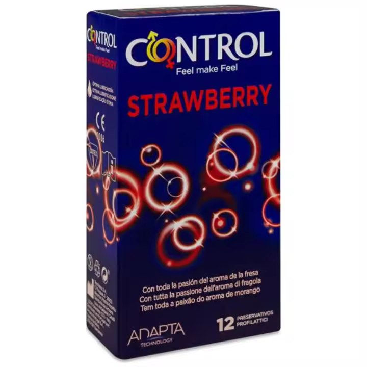 Control Preservativo Strawberry, 12 Uds - 1