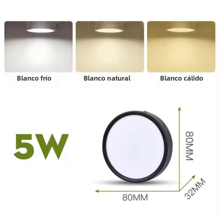 Spotlight LED COB Plegable Lámpara De Techo 220V Instalación En Superficie Mini Downlight LED 5W-25W Para Sala De Estar Cocina Calle - 1