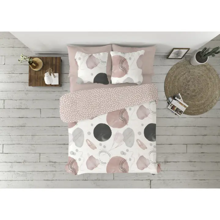 Juego de funda nórdica Pierre Cardin Edesia Rosa Cama de 135 3 Piezas - 1