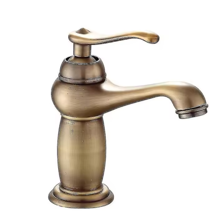 Baño Cuenca del grifo de latón antiguo cobre sólido mezclador lujo Europa estilo grifos - 1