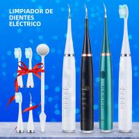 Limpia Dental Ultrasonica 6 En 1 Escáner De Dientes Eliminador De Calcafores Electro Cepillo De Dientes Limpiador De Placa Para Los Dientes - details 0