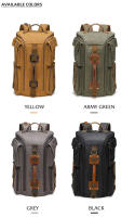 Mochila Vintage de cuero para hombre y mujer, morral de hombro de lona encerada para ordenador portátil de 16 pulgadas, mochila de viaje para llevar - details 2