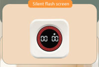 Timer Digital Visual Mini Cubo Recargable Con Sensor De Gravedad Y Pantalla LED Para Cocina Estudio Ducha 4 Tiempos Preset - details 5