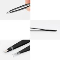 CNK Tijeras De Peluca De Acero Inoxidable Para Rociador De Cejas Rosa Puntiagudo Negro Herramienta De Belleza Para Maquillaje - details 6