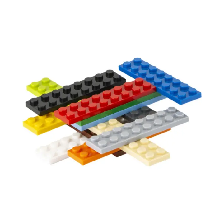 40pcs Bloques De Construcción DIY Figuras Delgadas 2x8 Dots 14 Colores Educativos Creativos - 1