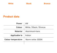 Lámpara De Pared LED Moderna 6W Iluminación Minimalista Para Sala De Estar Dormitorio Pasillo Decoración De Iluminación Aluminio Luminaire - details 4