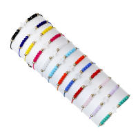 Set De 12 Pulseras De Cristal Y Concha Cruzadas Tejidas Pulseras De Aleación De Zinc Para Todas Las Personas Adorno De Moda - details 4