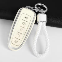 Funda De Llave De Coche TPU Para Ford Focus Edge Explorer Expedition C-Max Escape Flex Accesorios De Protección De Llave Con Cadena - details 3