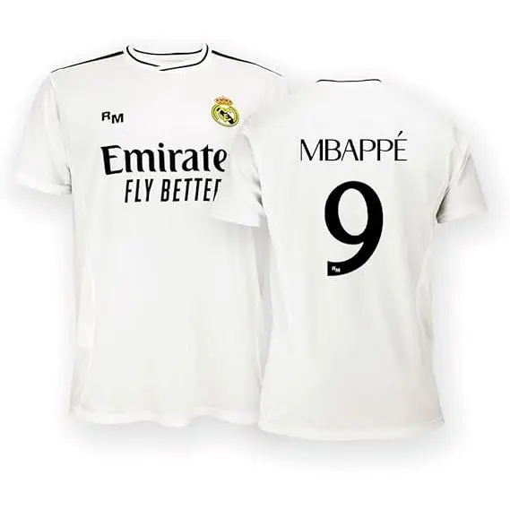 Camiseta Replica Oficial Real Madrid Adulto Temporada 24/25 Mbappe - L - 1