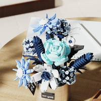Bloques De Construcción Creativos Con Orquídeas Y Estrellas Azules Juguetes De Artesanía Para Niñas Edad Recomendada 6-12 Años Material ABS Sin Batería Producido En China - details 12