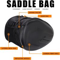 Bolsa De Sillín Para Motocicleta Con Cubierta Impermeable SA212 Equipaje De Viaje De Motocicleta Estilo De Estuche De Traje - details 7