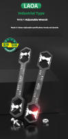 Llave De Hexágono Ajustable LAOA 14 En 1 Multifuncional Métrica/Inch Aleación De Acero Diseño De Doble Cabeza - details 0