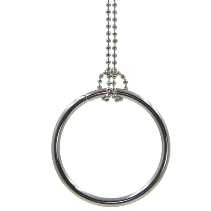 1PC Ilusión De Anillo Y Cadena (Anillo Grande) Para Trucos De Magia Cerca De La Calle Y Juegos De Show Propiedad Metálica Para Jugadores Mayores De 14 Años - 1