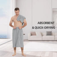 Toalla De Baño Para Hombre Suave Y Absorbente 1pc Anti-Pelusa Secado Rápido Mezcla De Poliéster Diseño Moderno Color Sólido Lavable En Máquina - details 5